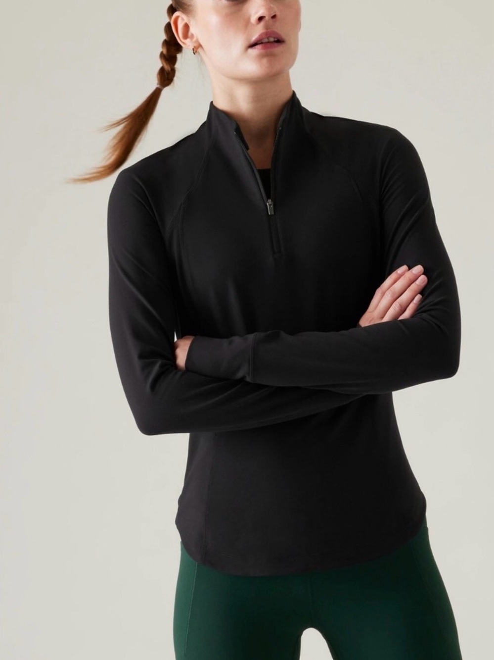 Athleta salutation have zip (runs small)